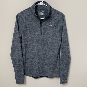 Under Armour Heatgear Quarter Zip Women's Small Black White